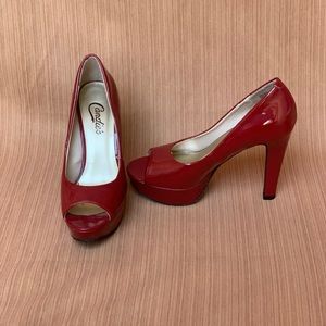 CANDIES Red High Heels